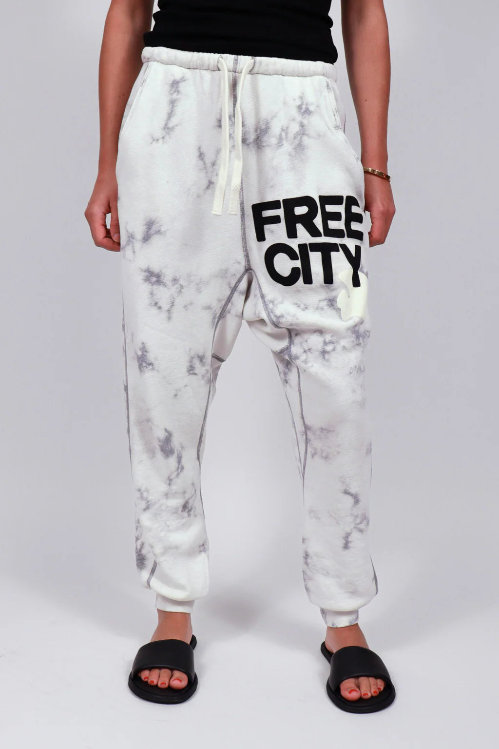 Superbleachout Pocket Sweatpant - white storm