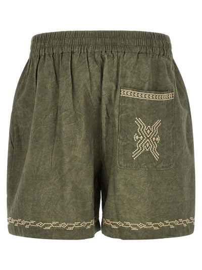 Isabel Marant Green Zilan Bermuda Shorts