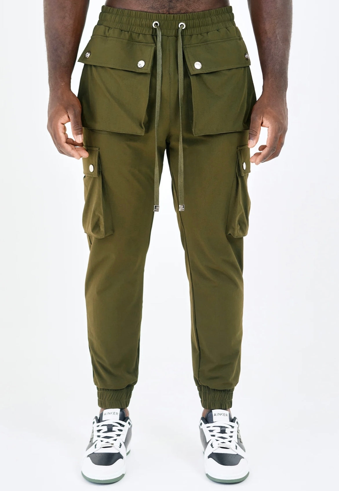 Green fp nylon cargo