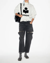 moby stand-up collar logo sweatshirt