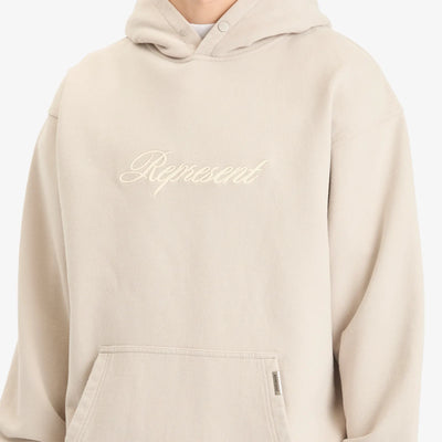 REPRESENT SCRIPT LOGO HOODIE