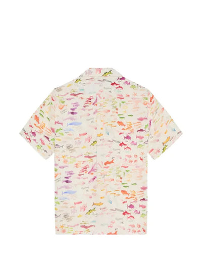 Vilebrequin fish-print short-sleeve shirt