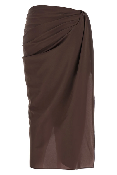 JACQUEMUS Le jupe paréo midi skirt in lightweight