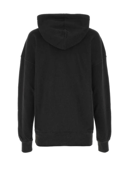 Logo printed hoodie - faded black