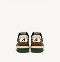 CLC LOW SNEAKERS IN EBONY AND MILITARY GREEN SUEDE AND NUBUCK