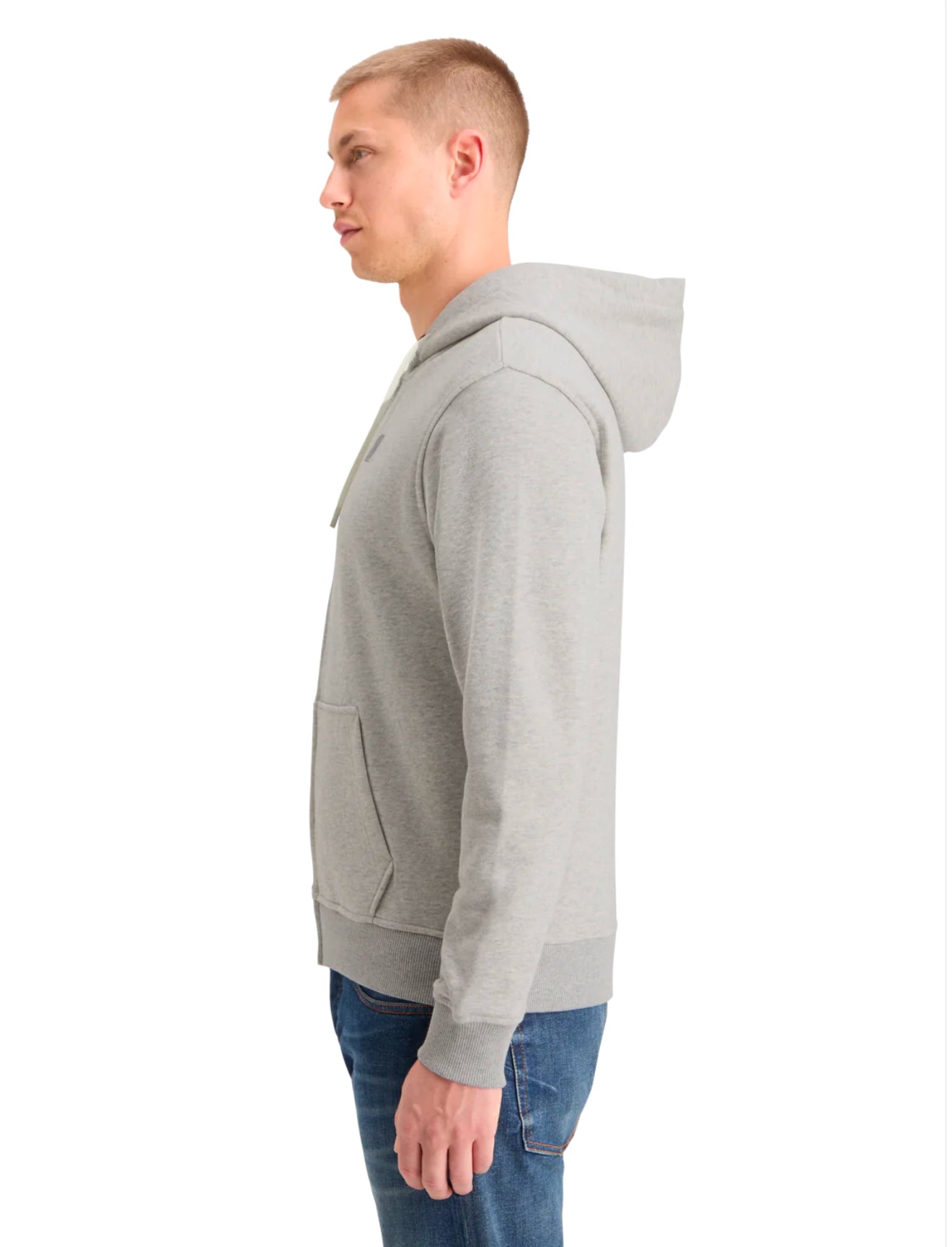 Logo Badge Zip-Through Hoodie