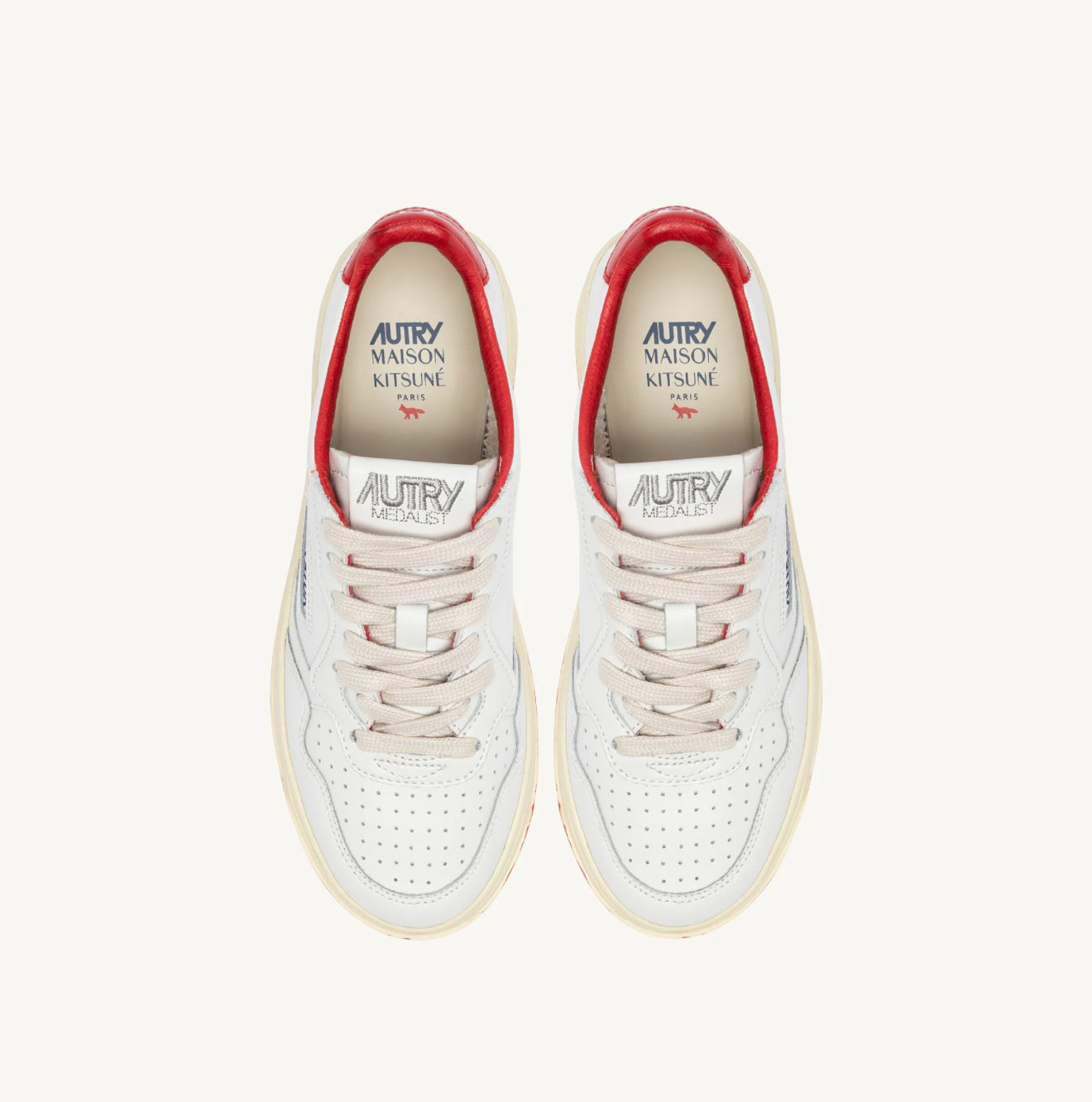Autry x maison kitsune medalist sneakers