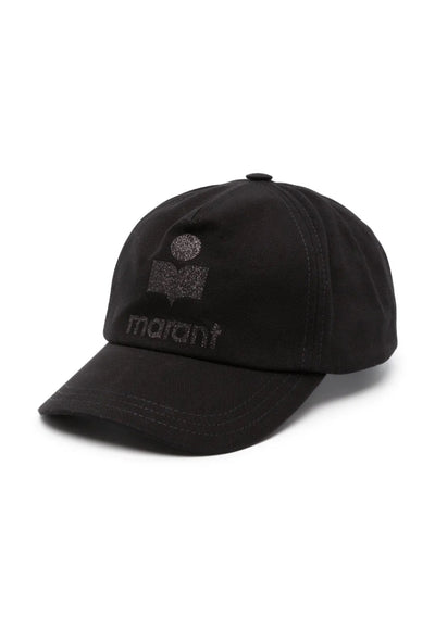 Tyron black shiny logo cap