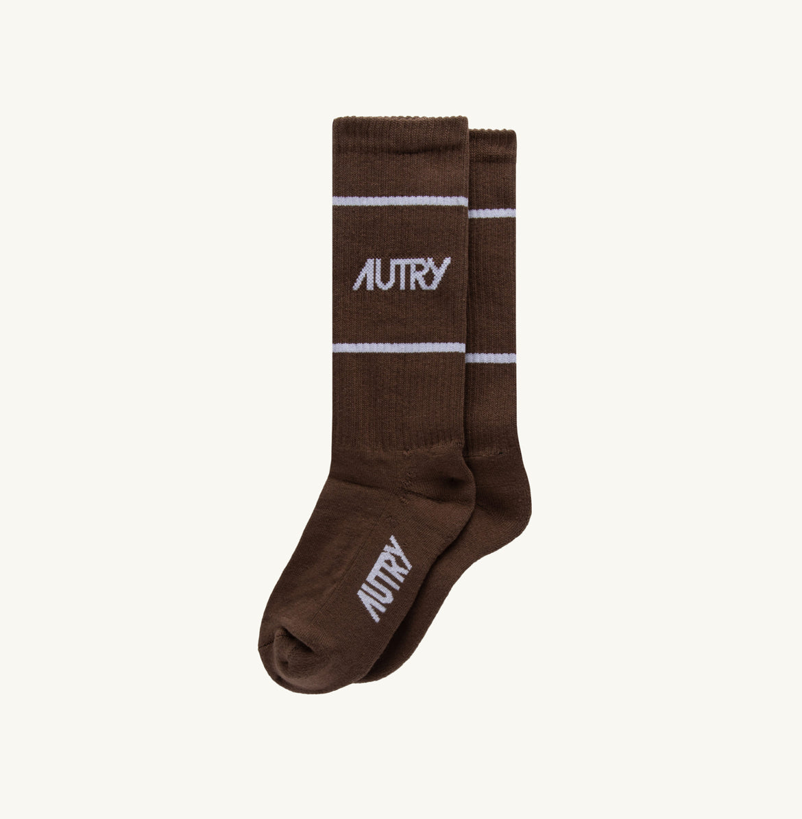 SOCKS IN BROWN COTTON TERRY