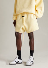 Garden yellow polar fleece shorts