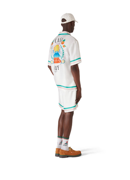 Casa Way Short-Sleeve Silk Shirt