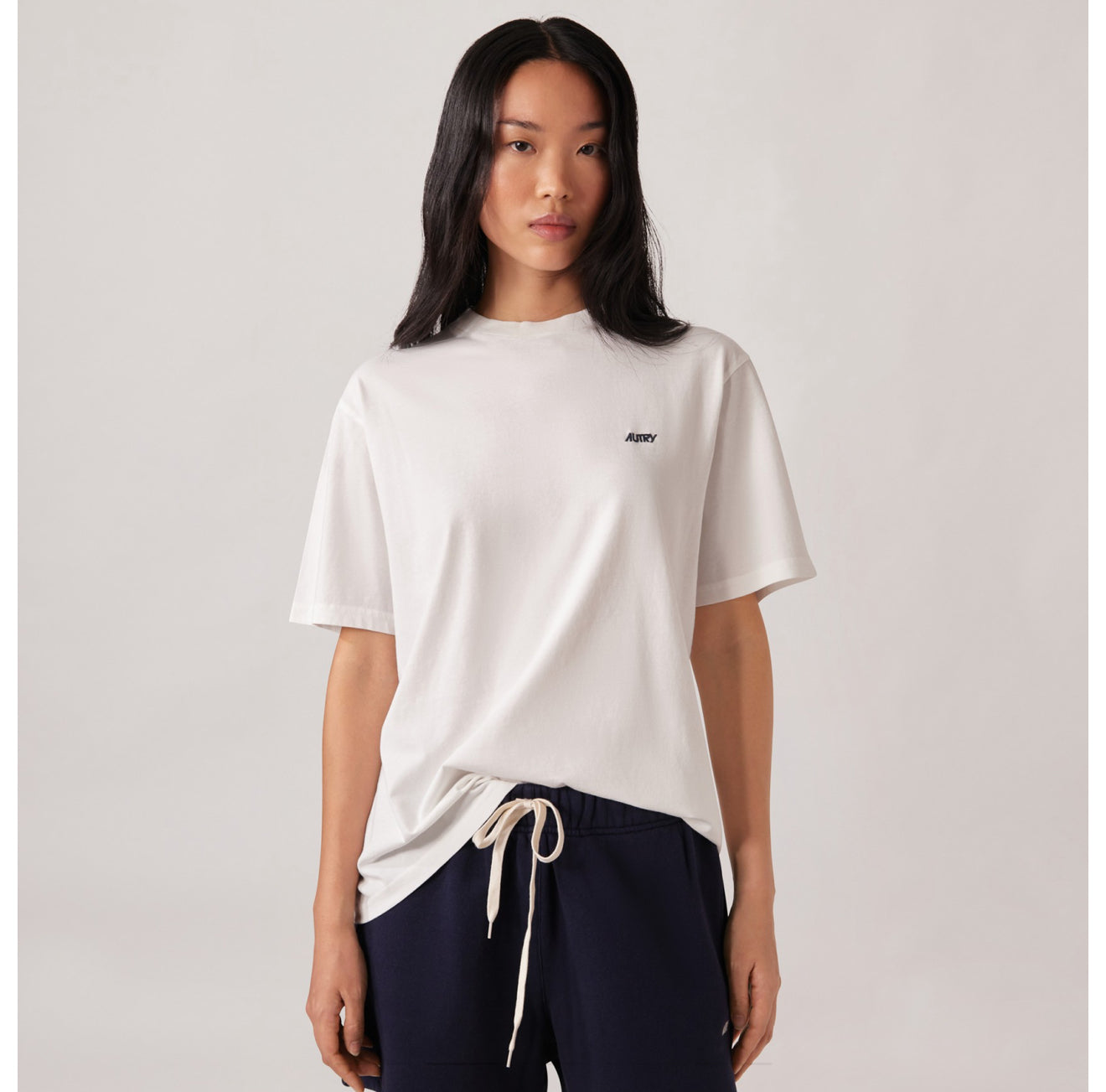 Embroidered logo tee