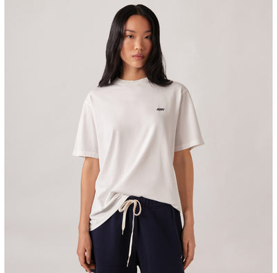 Embroidered logo tee