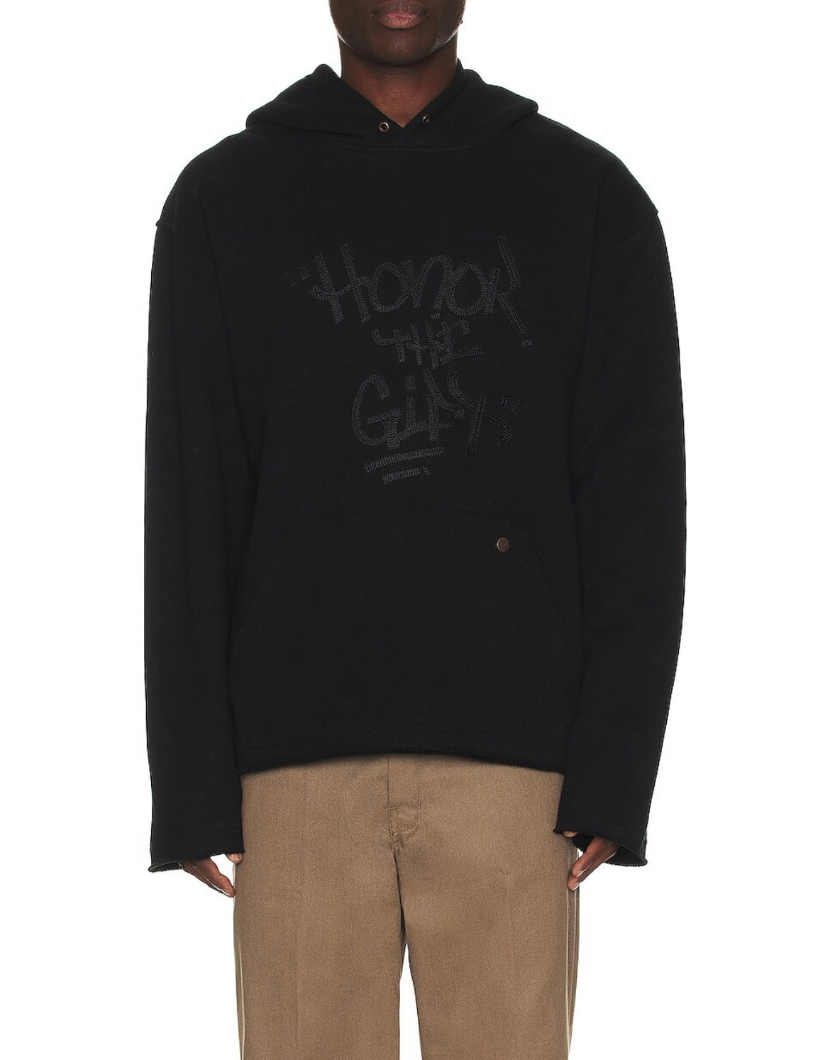 SCRIPT HOODIE - BLACK