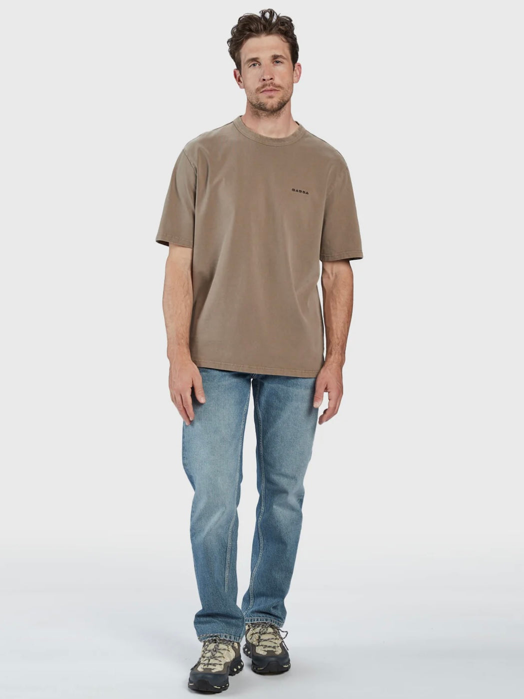 Nigel Boxy Hour Ss Tee - Brindle