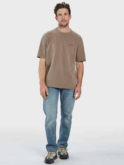 Nigel Boxy Hour Ss Tee - Brindle