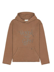 SCRIPT HOODIE - LIGHT BROWN