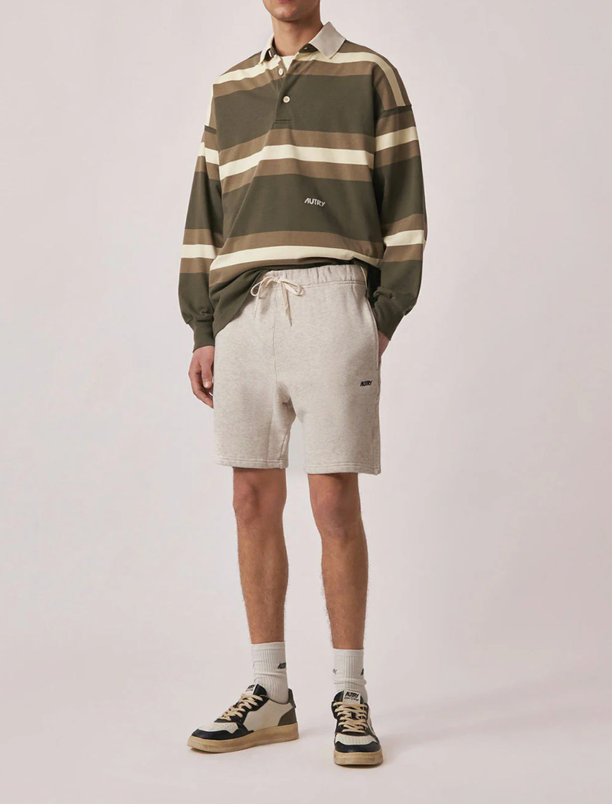 Embroidered logo shorts