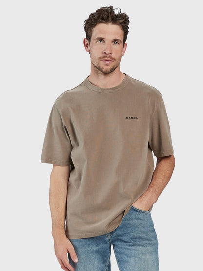 Nigel Boxy Hour Ss Tee - Brindle