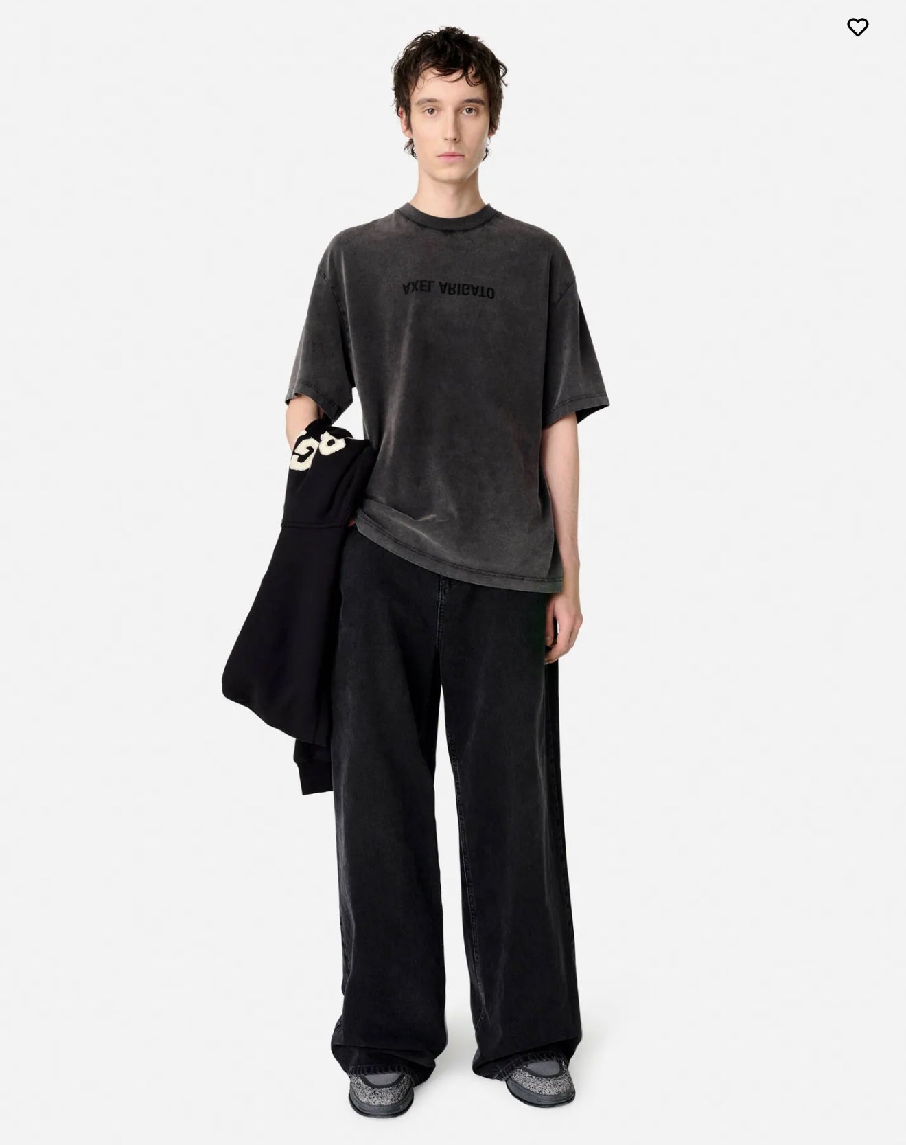 Distort washed black t-shirt
