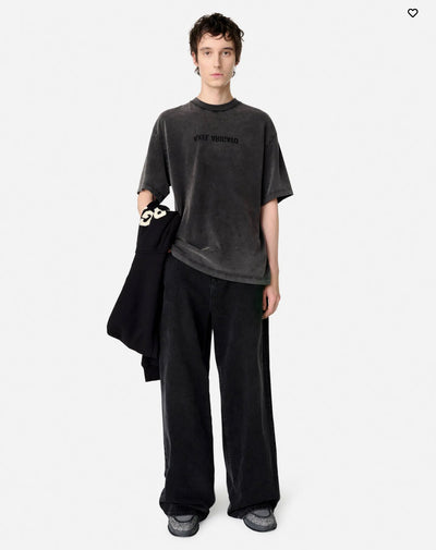 Distort washed black t-shirt