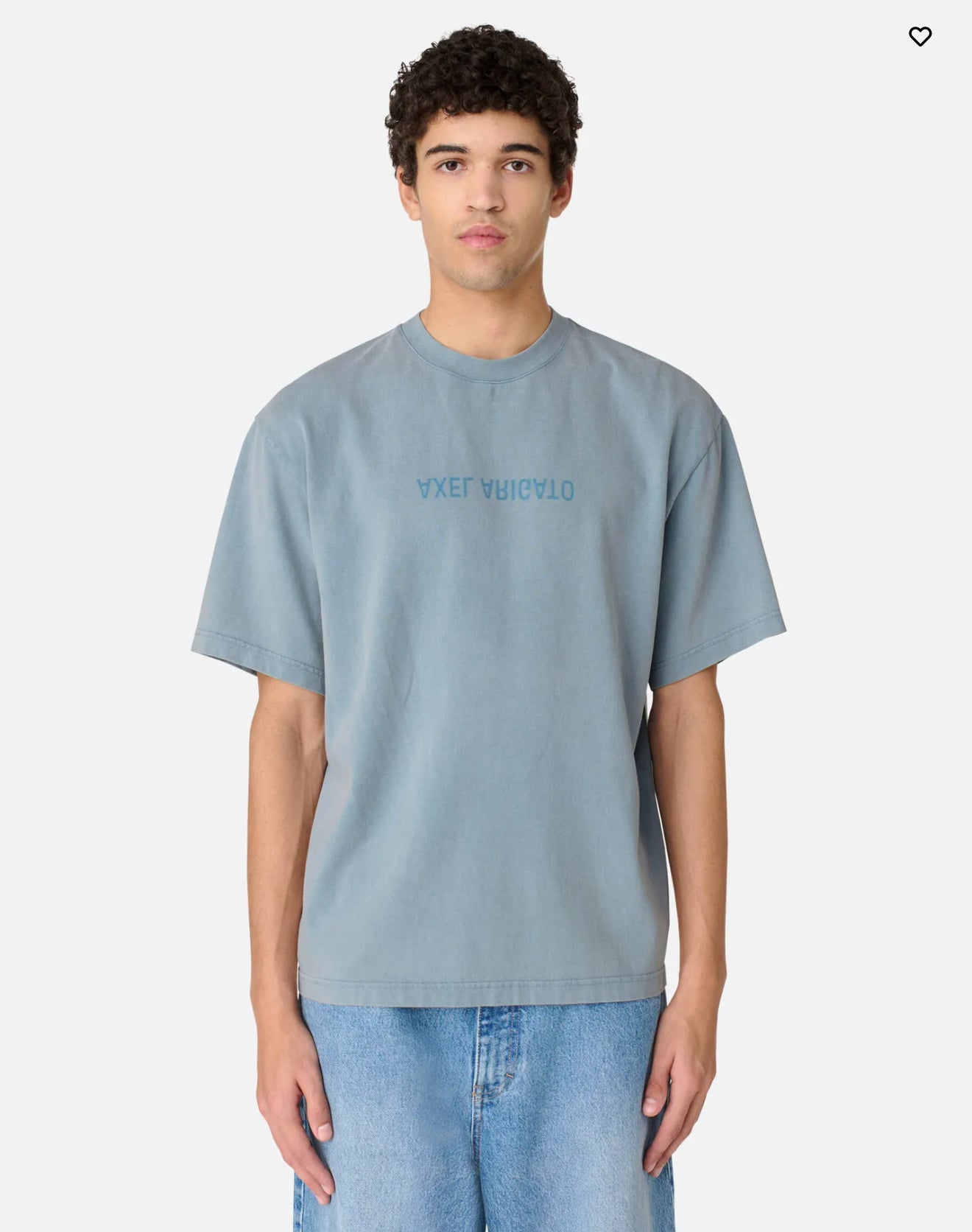 Distort washed blue t-shirt