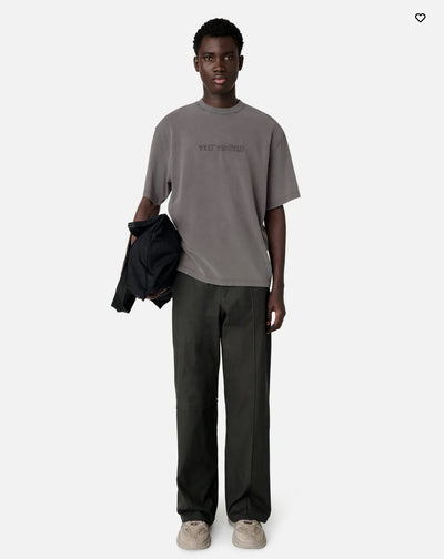 Distort washed steel grey t-shirt
