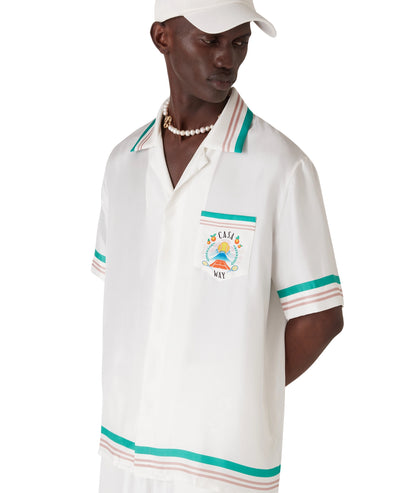 Casa Way Short-Sleeve Silk Shirt