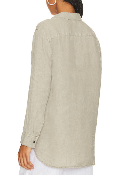 Classic Linen Shirt Beige