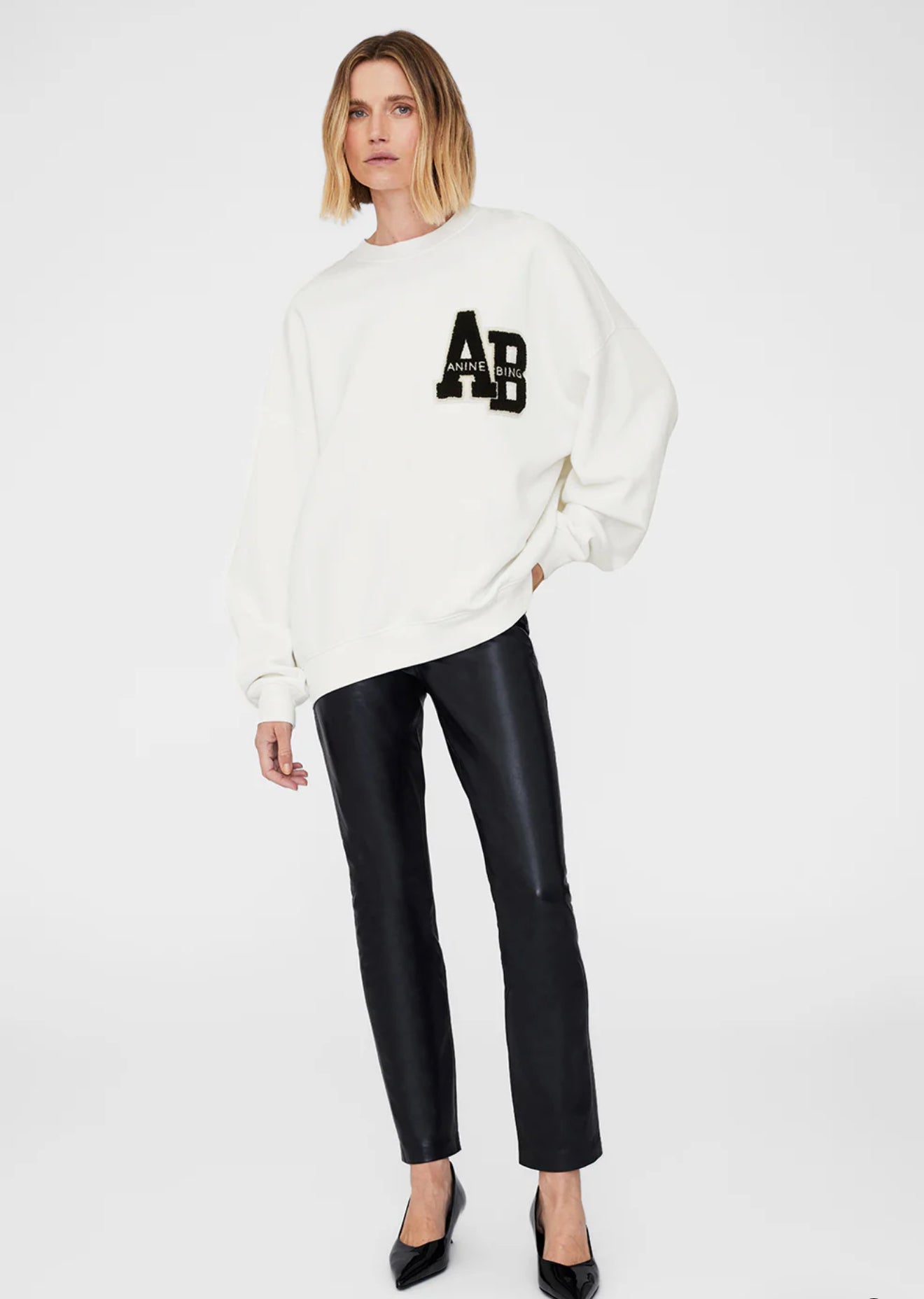 Miles sweatshirt lettering