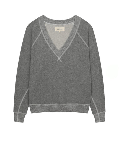 The v-neck sweatshirt - varsity grey