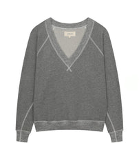 The v-neck sweatshirt - varsity grey