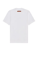 Jersey logo print T shirt - white