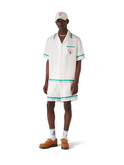 Casa Way Short-Sleeve Silk Shirt