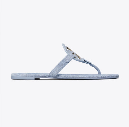Miller printed jeans sandals