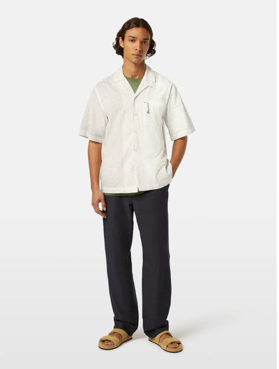 Embroidered Short Sleeve Relaxed-Fit Shirt
