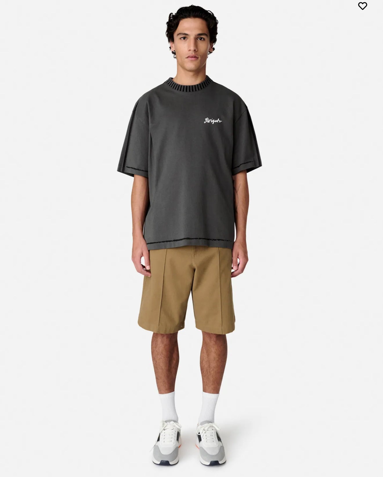 Seam relaxed grey T-shirt