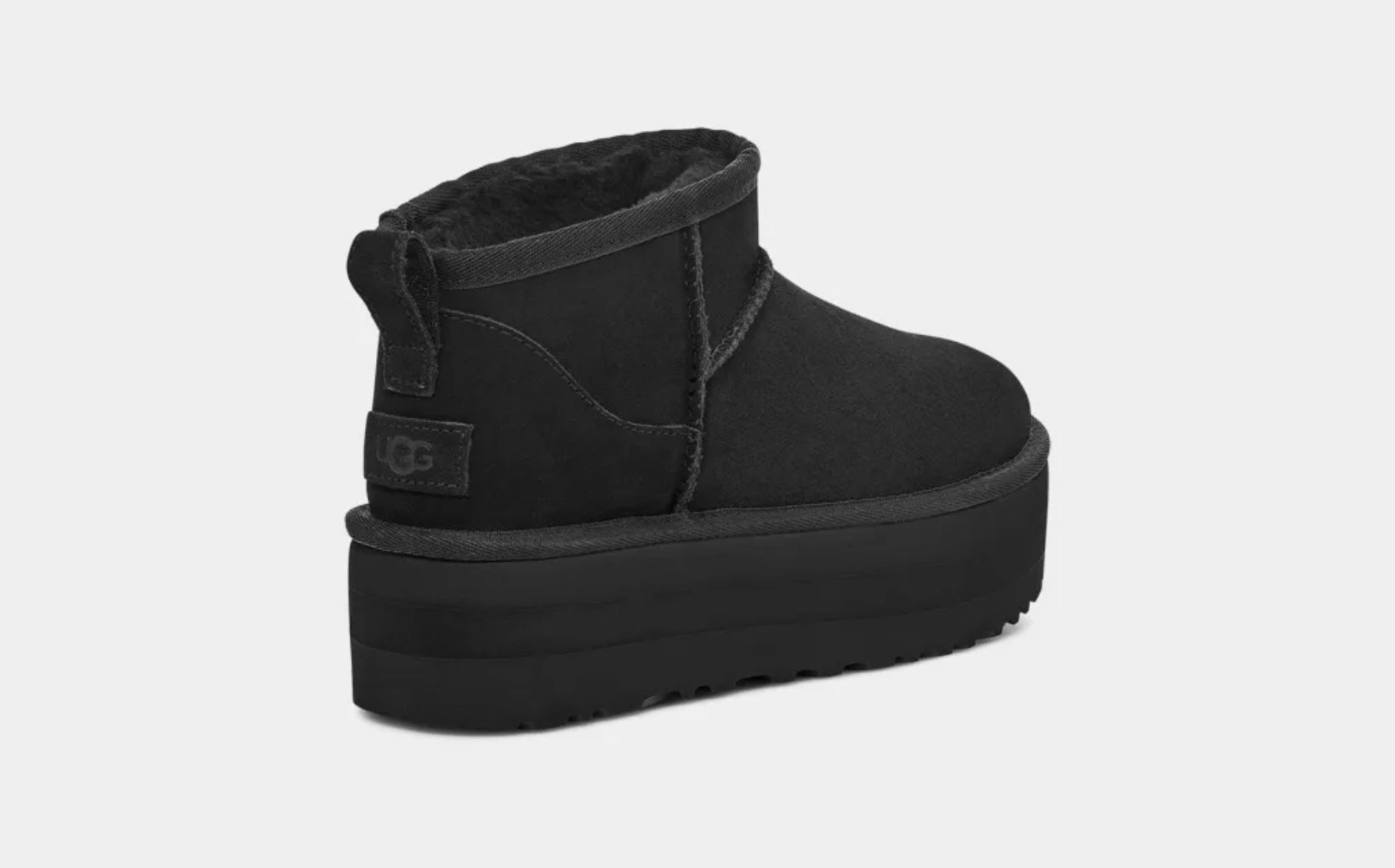 Women’s classic ultra mini platform - black