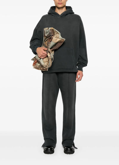 Seam Detail Hoodie - Stained Black