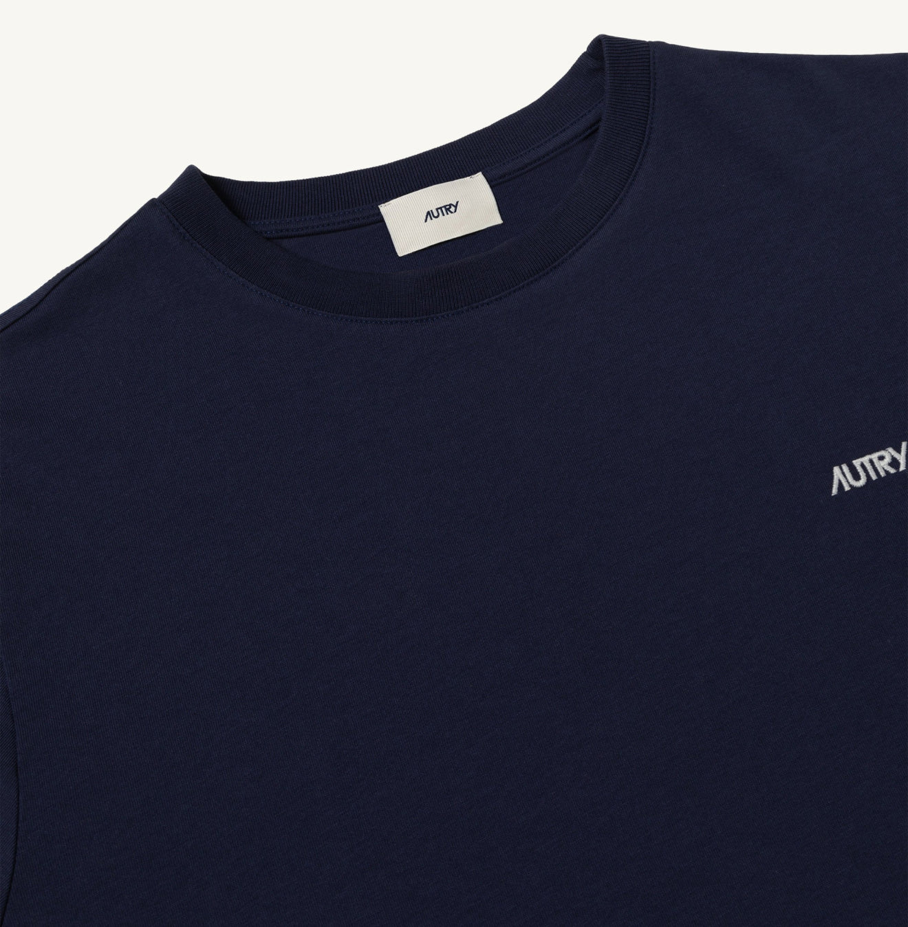 Embroidered logo tee