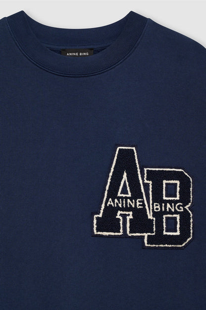 Letterman washed navy