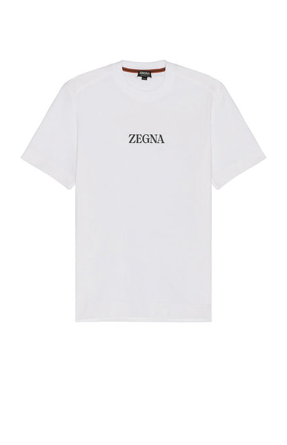 Jersey Logo Print T shirt - White