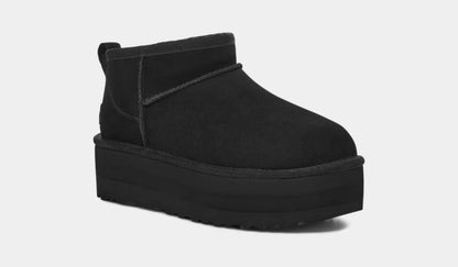 Women’s classic ultra mini platform - black