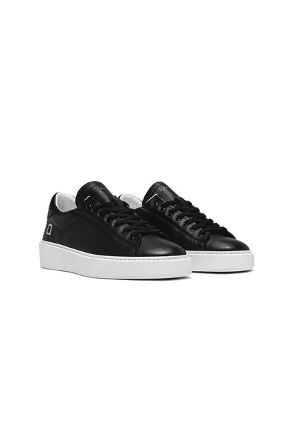 Date levante calf m391 black sneakers