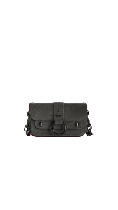 Kate wallet bag - suede grey