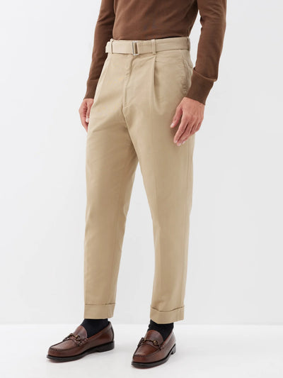 Hugo Twill Slub Pants - Beige