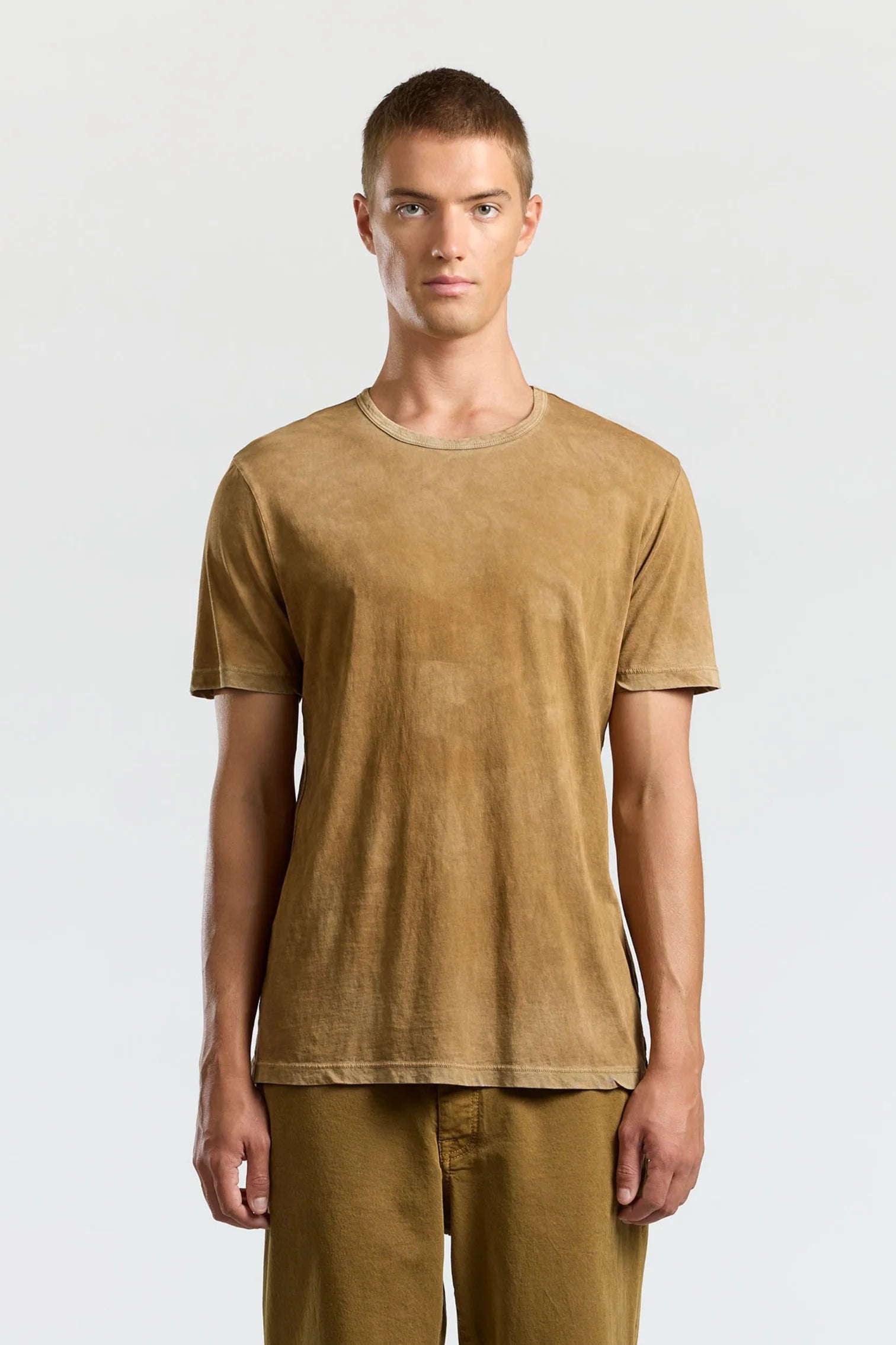 M Classic crew tee - vintage burnt honey