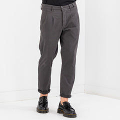 Firenze K4701 Relaxed Tapered Fit Pants - dark grey