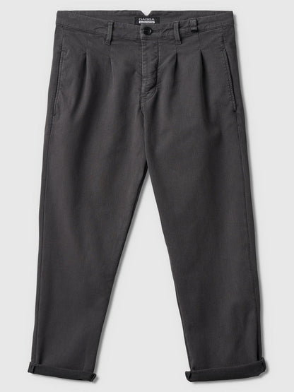 Firenze K4701 Relaxed Tapered Fit Pants - dark grey