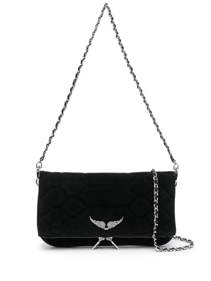 Rock XL Mat Suede Bag - Noir